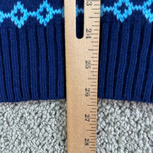 Aldis Christmas Sweater Mens S Blue 2023 Limited Fair Isle Acrylic Pullover NEW - Picture 9 of 11